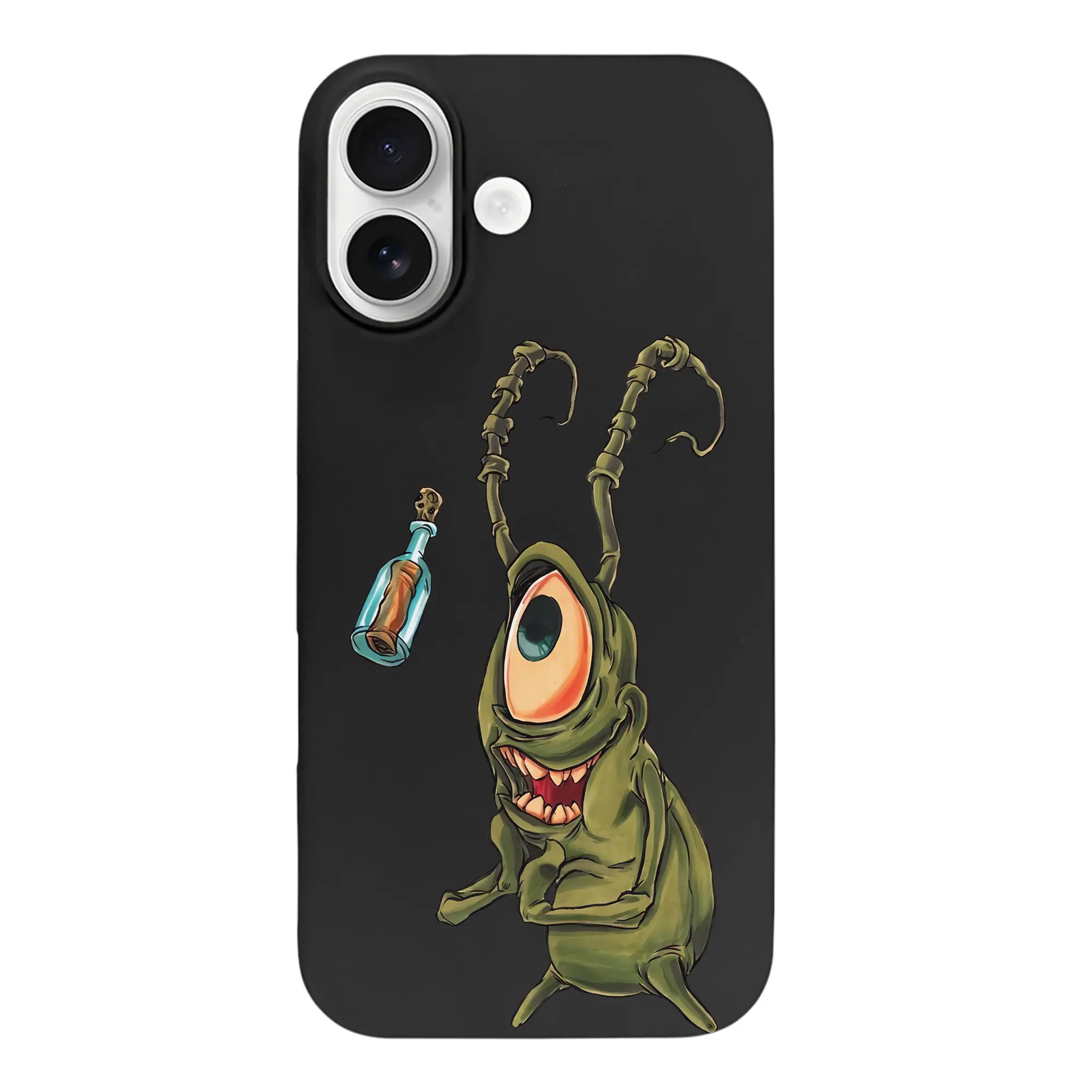 スポンジボブ グッズ プランクトン - iPhone 17 シリーズ シリコンケース 薄型 耐衝撃 指紋防止 ソフトタッチカバー 精密フィット 傷防止 保護ケース iPhone 17/17 Air/17 Pro/17 Pro Max 対応